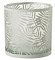 J-Line Photophore Feuilles Verre Blanc Large