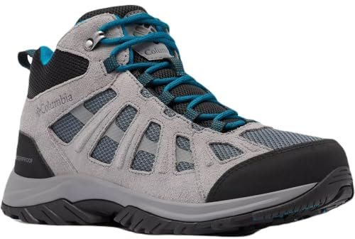 Columbia Redmond 3 Mid Waterproof, Wasserdichte mittelhohe Trekking- und Wanderstiefel, Graphite/Black,
