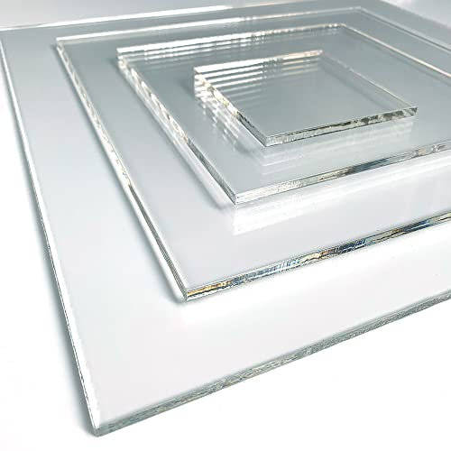 Plaque de verre synthétique 6 mm. Feuille de verre acrylique transparent. Verre synthétique transparent. Verre acrylique extrudé. PMMA XT 6mm. - 10 x 20 cm (100 x 200 mm) -