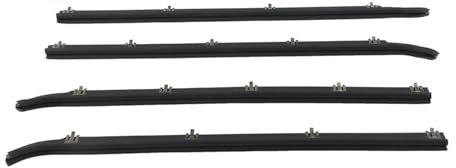 SKINII Joints de Portes et fenêtres Joints Garniture Balayage Fenêtre Extérieure Voiture 4 Pièces Bande D'étanchéité pour Ford pour Bronco pour F250 pour F350 1987 – 1996 Joint Voiture
