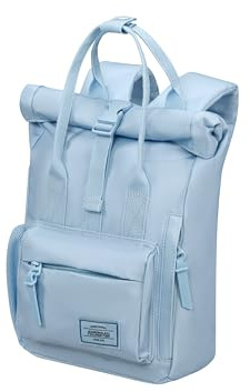 American Tourister Urban Groove UG16 - Mini Sac à Dos 31 cm - Sac à Dos Enfant Ergonomique avec Porte-Bouteille, Léger & Confortable - 7L - Bleu Pastel