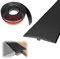 3M * 5CM Übergangsprofil Selbstklebend, PVC Türschwellen Leiste, T Profil Übergangsleiste Boden Höhenausgleich Abdeckleiste für Parkettböden Laminate Schwellen (Schwarz)