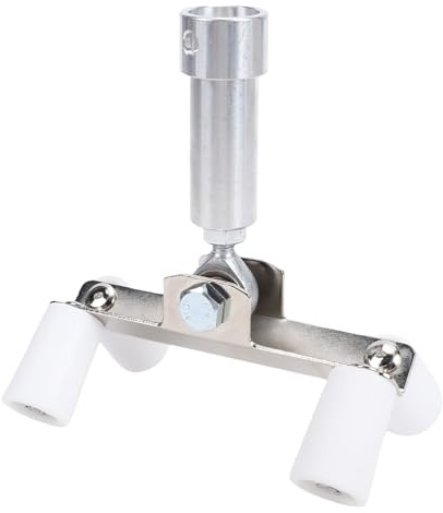 Eujgoov Applicatore per Angolo per Pittura Murale in PTFE in Acciaio Inossidabile con Rullo per Angolo Esterno per Cartongesso con Testa Adattatore