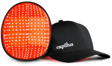 Capillus Pro Mobil laserterapilock för håråterväxt – ny 6 minuters flexibel passform modell – FDA-rensad för medicinsk behandling av androgenetisk alopeci – överlägsen täckning