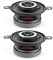 Tbest Auto Koaxial-Lautsprecher Set - 2 Stück 3,5 Zoll 200W Hochtöner Stereo Musik HiFi Lautsprecher für Auto-System