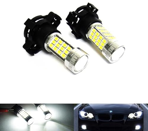 2 x RZG vit PY24W PSY24W glödlampa LED sidoljus sidoindikator varselljus DRL