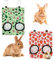 2 Stück Hasen-Futterstation Heutaschen, Hängende Heufuttertasche Tasche mit Fütterungslöchern Oxford-Stoff Kleintier-Futterspender Futterbeutel für Chinchilla Holländisches Schwein Maulwurf (Small)
