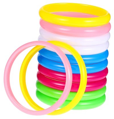 WRITWAA 24pezzi Braccialetti di Plastica Color Caramella al Neon Accessori per Feste di Compleanno per Ragazzo Ragazza e Adulti Forniture per Party