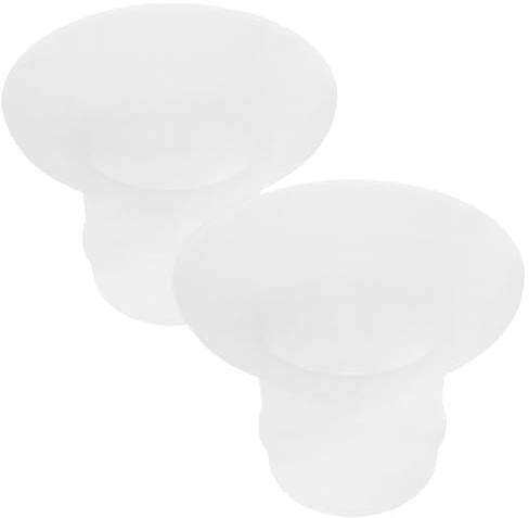 MUELODSIC Lot De 2 Inserts De Bride En Silicone Givré 28 Mm à 24 Mm Pour Tire-lait Manuel, Adaptateurs D’aspiration Portables, Confortables Et Lavables, Accessoires D’allaitement Pour Mamans Mobiles