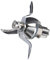 LUTH Premium Profi Parts Cuchillas de acero inoxidable con junta Cuchillo mezclador Cuchillas de repuesto Accesorio compatible con el robot de cocina multifuncional Vorwerk Thermomix Bimby TM31 TM 31