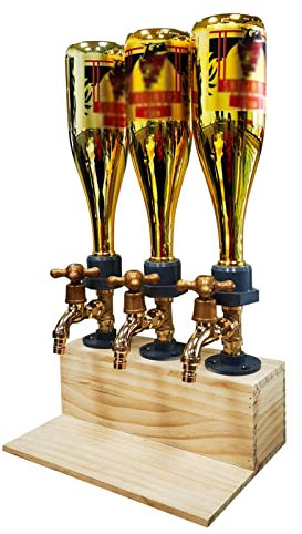 Spillatore Birra Da Casa, Dispenser In Legno Per Vino, Regalo Per La Festa Del Papà, Dispenser In Legno Per Rubinetto Per Birra A Forma Di Rubinetto, per Cene Per Feste, Bar, Arredamento Per(Color:C)