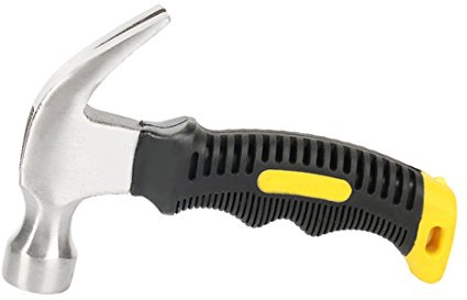 160mm Mini Klauenhammer, Kleiner Hammer Camping Hammer für den Bau des Abbruchs Abspalten, Riss Holz