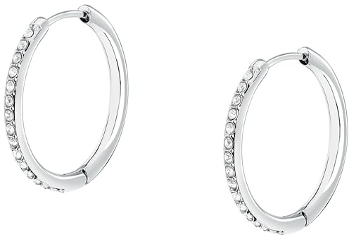 MORELLATO Orecchini a cerchio donna in acciaio, cristalli, collezione CREOLE, idea regalo per madri - SAUP24, Acciaio