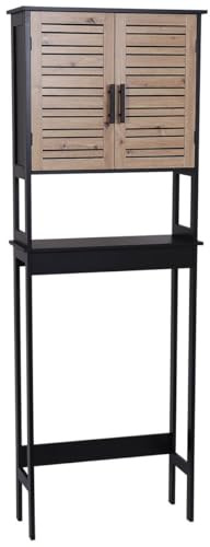 Tendance - Meuble Dessus WC MDF/Etagère MDF - Bergen - Salle de Bain - Meubles Salle de Bain