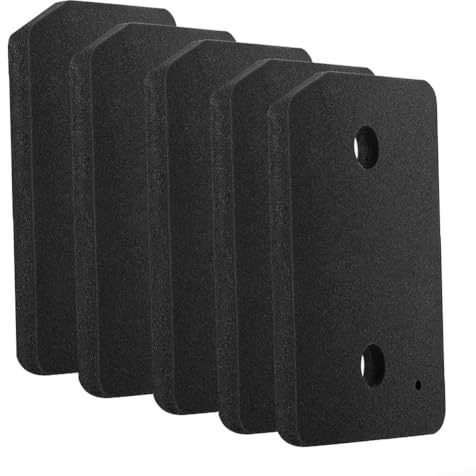 5-pack ersättning skumfiltermatta för Miele T1 9164761 värmepumpstork, TSD443WP, TSF763WP, 213WP, TWF640WP, TCH630WP, TKB140WP