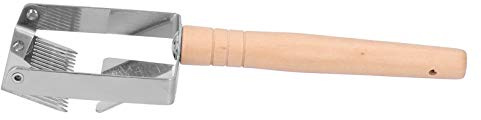 Fdit Tenedor para Destapar, Herramienta de Apicultura con de Madera y Punta de Acero Inoxidable, para Destapar áreas Hundidas de la Colmena
