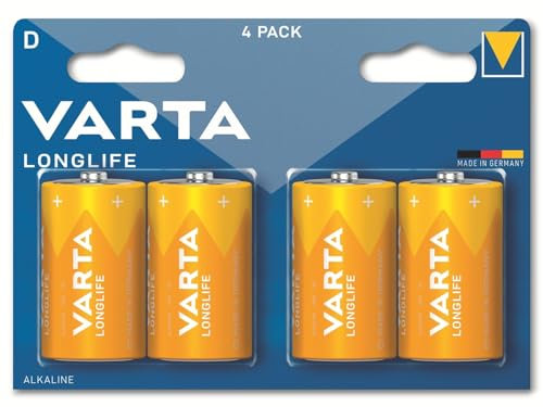 Varta Longlife, Batterie,4 Stück, D