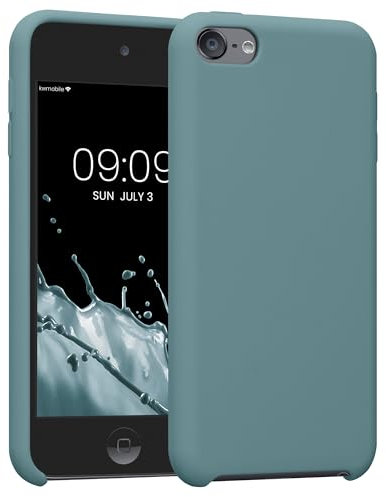 kwmobile Carcasa Compatible con Apple iPod Touch 6G / 7G (6a y 7a generación) - Funda Protectora de Silicona - Case Trasero en Piedra Antigua