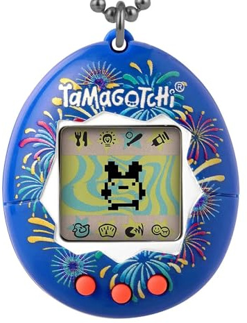 Bandai Tamagotchi Original Festival Sky Shell | Tamagotchi Original Cyber Pet 90-tal vuxna och barn leksak med kedja | retro virtuella husdjur är fantastiska leksaker för pojkar och flickor eller