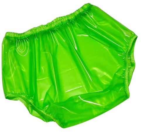 PVC Inkontinenz-Schlupfhose für Erwachsene,Kunststoff,Wasserdichter Inkontinenz-PV-Slip,Waschbar Und Wiederverwendbar,Bieten Sie Zusätzlichen Schutz,2XL,Green