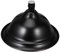FELTECHELECTR Pommeau de Bain Vintage en Noir Antique à Effet Pluie Grosse Cloche Couverture Large Raccords Inox Distribution d'Eau Uniforme pour Salle de Bain Rétro Installation Sécurisée