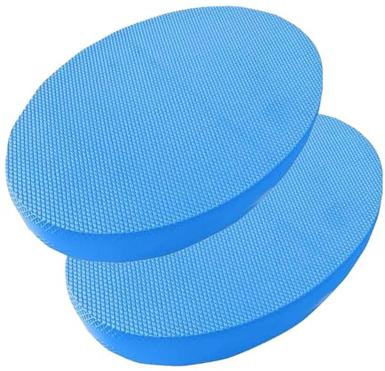 Cuscinetti ovali per bilanciamento in gommapiuma, in elastomeri termoplastici, morbidi e comodi, per l'allenamento del corpo, adatti per la casa, il lavoro (blu) (2 temi)