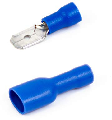 110x platt elsko 6,3 mm (för trådar upp till 1,1 mm till 2,6 mm²)