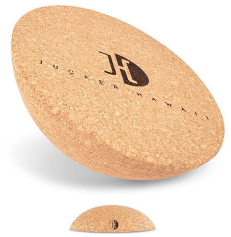 JUCKER HAWAII Hémisphère en liège pour pour toutes les planches d'équilibre - Plank Ball Balance Board - Entraînement à l'équilibre et de surf pour enfants et adultes (Hémisphère en liège)