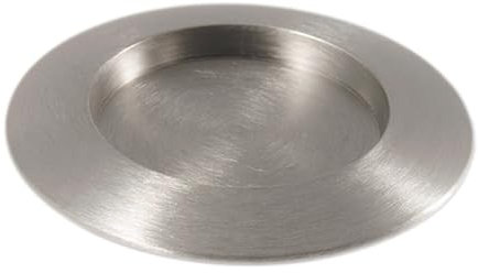 Fritz Cox Kerzenteller Middle | moderner Kerzenleuchter | für Kerzen bis 7cm Durchmesser | aus Messing | Durchmesser 12cm | Farben Silber