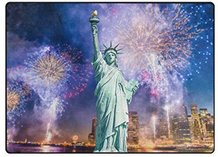 YINGD Tappeto antiscivolo con stampa di canne di caramella, morbido tappeto in flanella, resistente all'usura e non spargimento, lavabile, per interni 152,4 x 99,1 cm