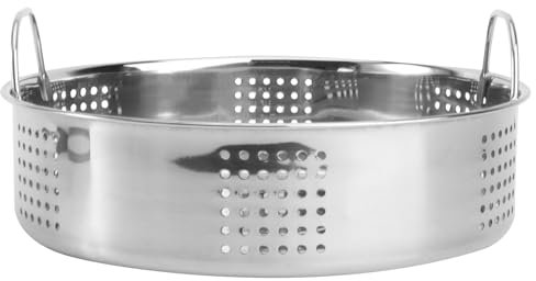 HEMOTON Acier Inoxydable Vapeur Pot Rack 23Cm Panier À Vapeur En Métal Steam Pot Insert Food Egg Cooker Cooking Pan Dim Sum Batterie De Cuisine Pour La Viande Boulette