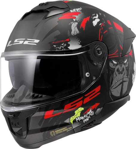 LS2, Integralhelme motorrad STREAM II Angry Monkey, L