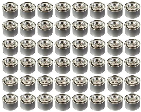 GermanFire Lot de 48 boîtes de pâte à combustible de sécurité en éthanol non toxique Durée de combustion 2,5 heures par boîte de gel combustible pour chauffe-plats