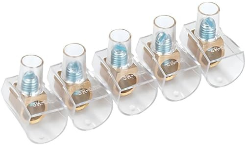 Morsetti Unipolari Volanti per Cavi Elettrici - 1 Striscia da 5 Pezzi Disponibile in Diverse Dimensioni - Ideale per Lavori Fai da Te (6 mm)