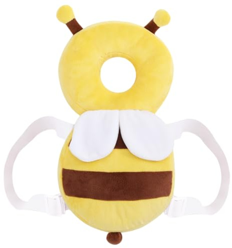 BXZGLHF Baby Head Protection Backpack, Toddler Head Protection Pad, Adjustable Baby Safety Head Protection Backpack, Suitable for Toddlers Aged 4-24 Months, Bees