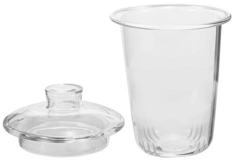 MAGICLULU Filtro Per Tè in Vetro Inserto Per Infusore Da Tè Teiera Ricambio in Foglie Sfuse