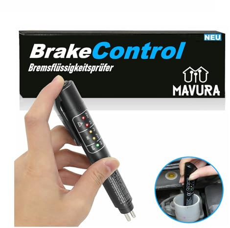 MAVURA BrakeControl Bremsflüssigkeitstester Bremsflüssigkeitsprüfer 5 LED