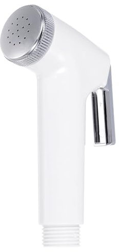 sourcing map Pulvérisateur de bidet à main sous pression pour toilettes, jet de bidet pour cuisine, salle de bain, toilettes, lavage - Blanc