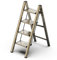 GameGem 4 Step Ladder, Folding Step Stool with Anti-Slip Wide Pedal, Aluminum Material Lightweight yet Sturdy, 150 KG Load, Cute Modern Apperance for Indoor Household Spaces, Champagne Gold