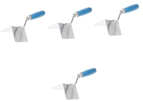 Hemobllo 4pièces Truelle à Angle Interne Acier pour Plaques De Plâtre Outil De Finition Et Ergonomique pour Intérieurs Et Extérieurs pour Plâtrage Maçonnerie