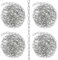 4 Pezzi M3 Catena in Acciaio Inossidabile 4M Catene a Maglie Saldate 3mm Catena in Acciaio Inox 304 per Collegare e Appendere Catene