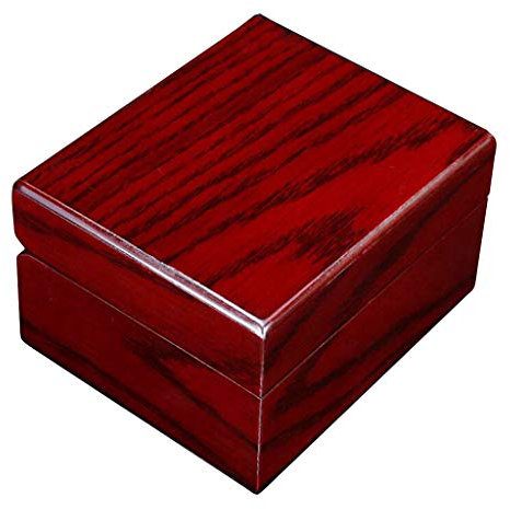 Vintage Holz Uhrenbox Fall Schmuck Vitrine Holzuhr Organizer mit Deckelanzeige