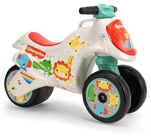 Laufrad Ab 1 Jahr 2 Jahre 3 Jahre Kindermotorrad Rutscherfahrzeug Motorrad Kinder von 18 bis 36 Monaten Ninja Fisher-Price Breite Räder Ergonomisch Stabil Leicht Tragbar Geschenk 1 Geburtstag - INJUSA