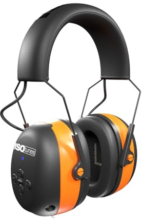 ISOtunes AIR DEFENDER EN352 Ear Defenders: Comfortable Bluetooth Wireless Hearing Protection with 40 Hour Battery Life