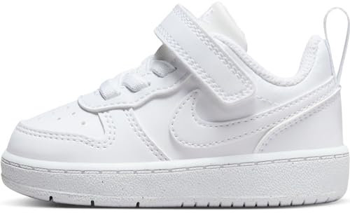 NIKE Court Borough Low RECRAFT (TD) Sneaker, White/White-White, 17 EU