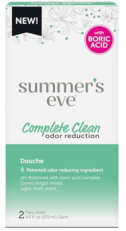 Summer's Eve Douche, Complete Clean, Vaginal Douche for Women to Help Reduce Vaginal Odor, 4.5 oz, 2-Count