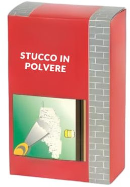 Bricoleva.it Masilla en polvo de 1 kg – Relleno de pared de secado rápido – Alta resistencia no encoge – Fabricado en Italia, fácil de aplicar y de alta resistencia