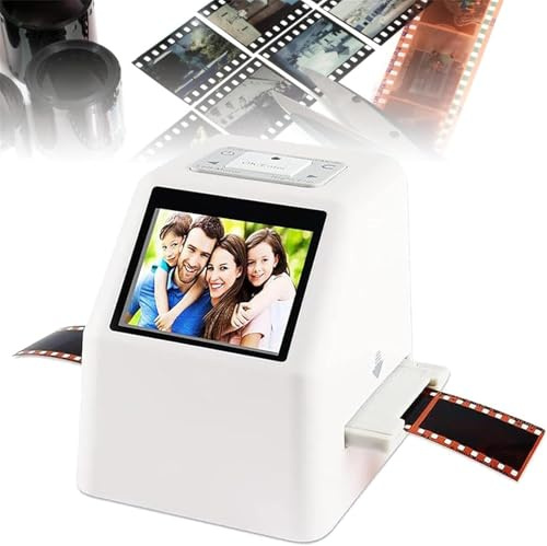 Scanner de Diapositives de Film avec écran LCD de 2,4 ”, convertisseur de Film numérique 22MP, converties 35 mm, 126, 110, Super 8 Films, Diapositives, négatifs à JPEG
