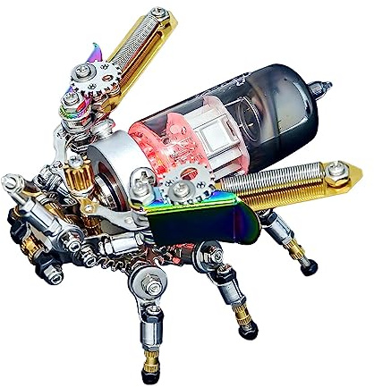 Set di 200 puzzle 3D per adulti, set da costruzione di lucciole in metallo, da collezione, meccanici, per la decorazione di casa e ufficio, regalo