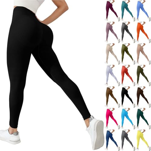 AIDTFUIEY 3D Anti Cellulite Compression Leggings Women's High Waisted | Push-Up Tummy Control Opaque Figure Shaping Butt Lifting Stretchy Pants for Gym Yoga Running